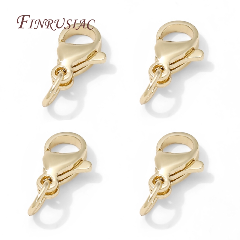 Gold Plated Jewelry - Stainless Steel Gold Plated 10mm Lobster