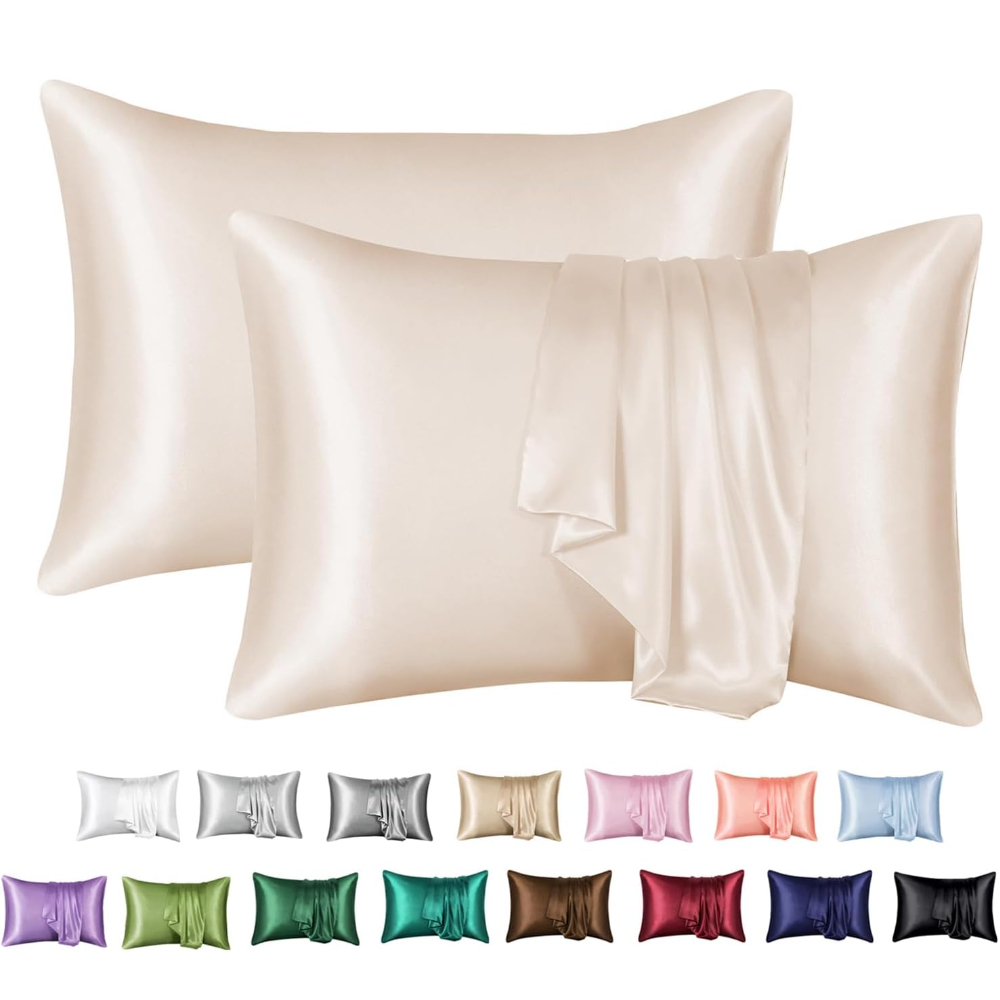 2 Pack Satin Pillowcase for Ha - Silk Pillowcase ulasan dan harga