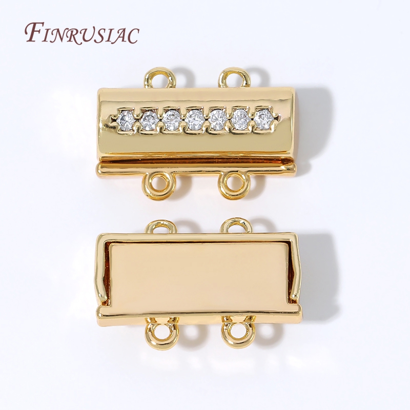 Magnetic Necklace Clasp 18K Go - Gold Plated Jewelry ulasan dan harga
