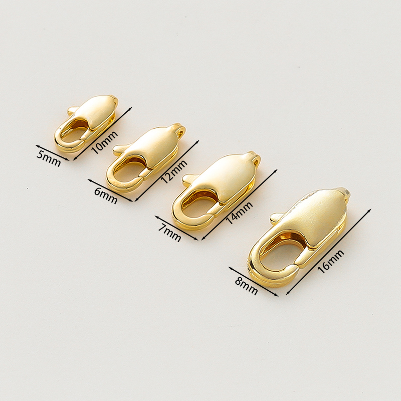 10Pcs 14K/18K Gold Plated Bras - Gold Plated Jewelry ulasan dan harga
