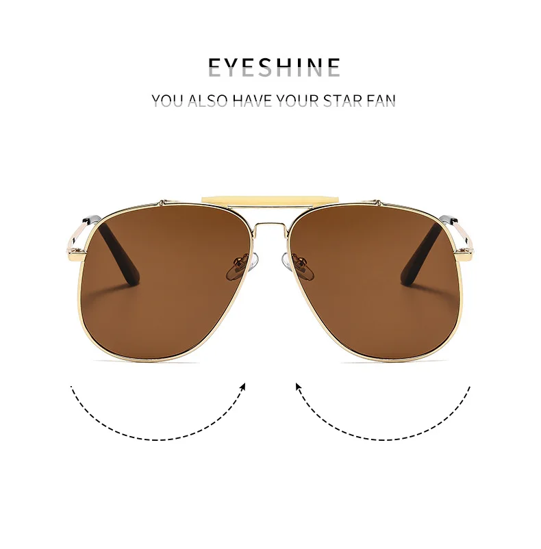 Retro Metal Double Bridge Pilo - Sunglasses Uv400 ulasan dan harga