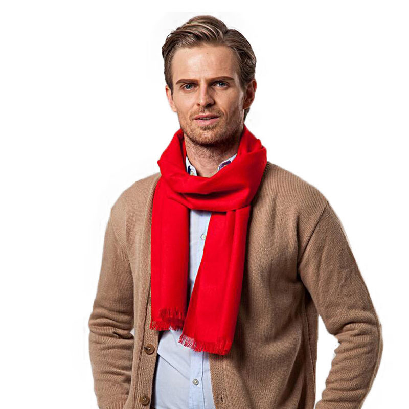 Fashion Winter Solid Color Men - Cashmere Scarf ulasan dan harga