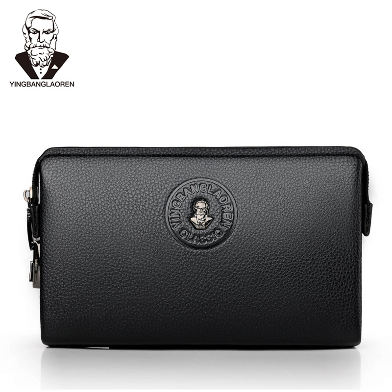 Male Long Money Wallets Mobile - Leather Wallet Men ulasan dan harga