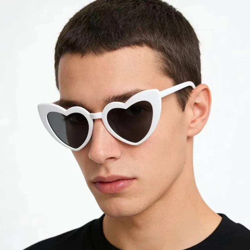 Cartoon White Heart Sunglasses - Sunglasses Uv400 ulasan dan harga