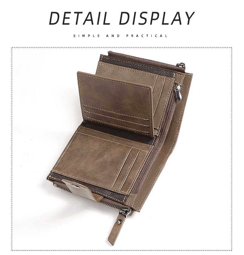 Anti-TheftCross-Border Busines - Leather Wallet Men ulasan dan harga