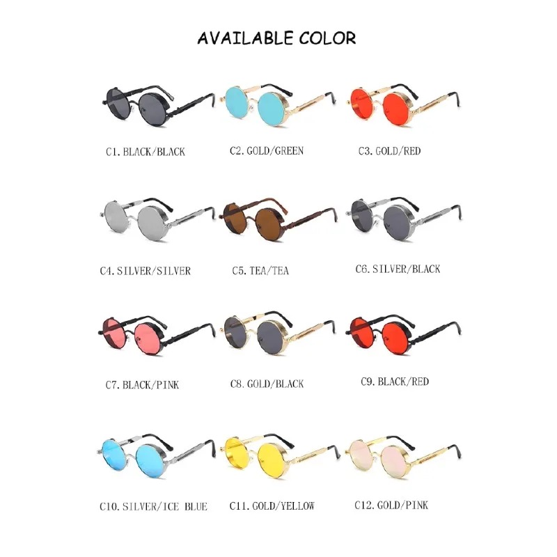 New Metal Steampunk Sunglasses - Designer Sunglasses ulasan dan harga